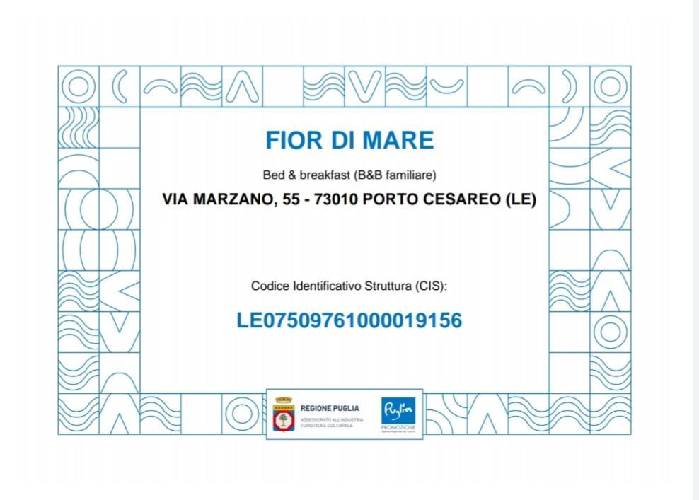 B&B Fior Di Mare Porto Cesareo Luaran gambar
